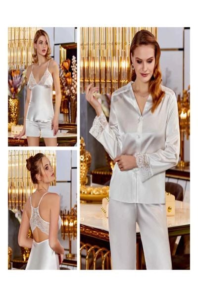 JEREMİ S300 SATEN BRODELİ 6 LI SET