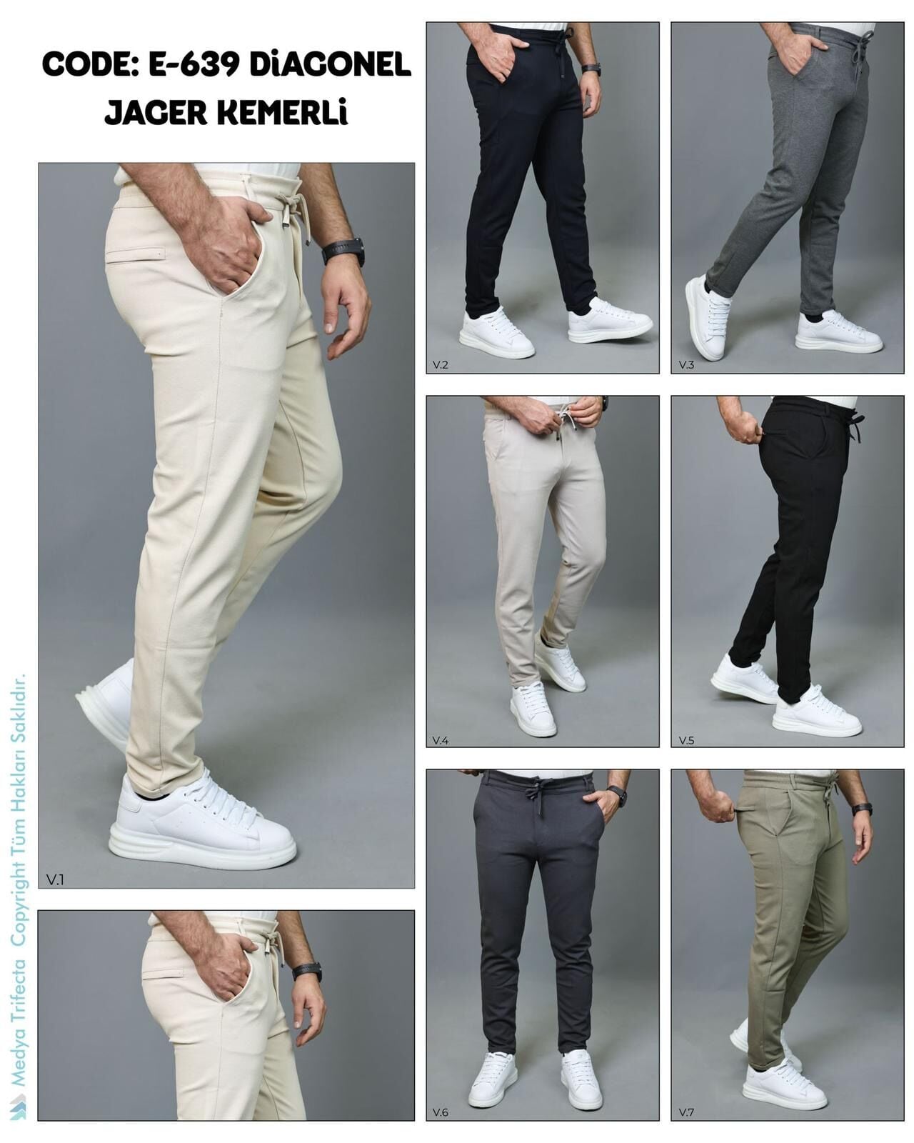 ATR E-639 ERKEK DİEGONEL KEMERLİ EŞOFMAN ALT