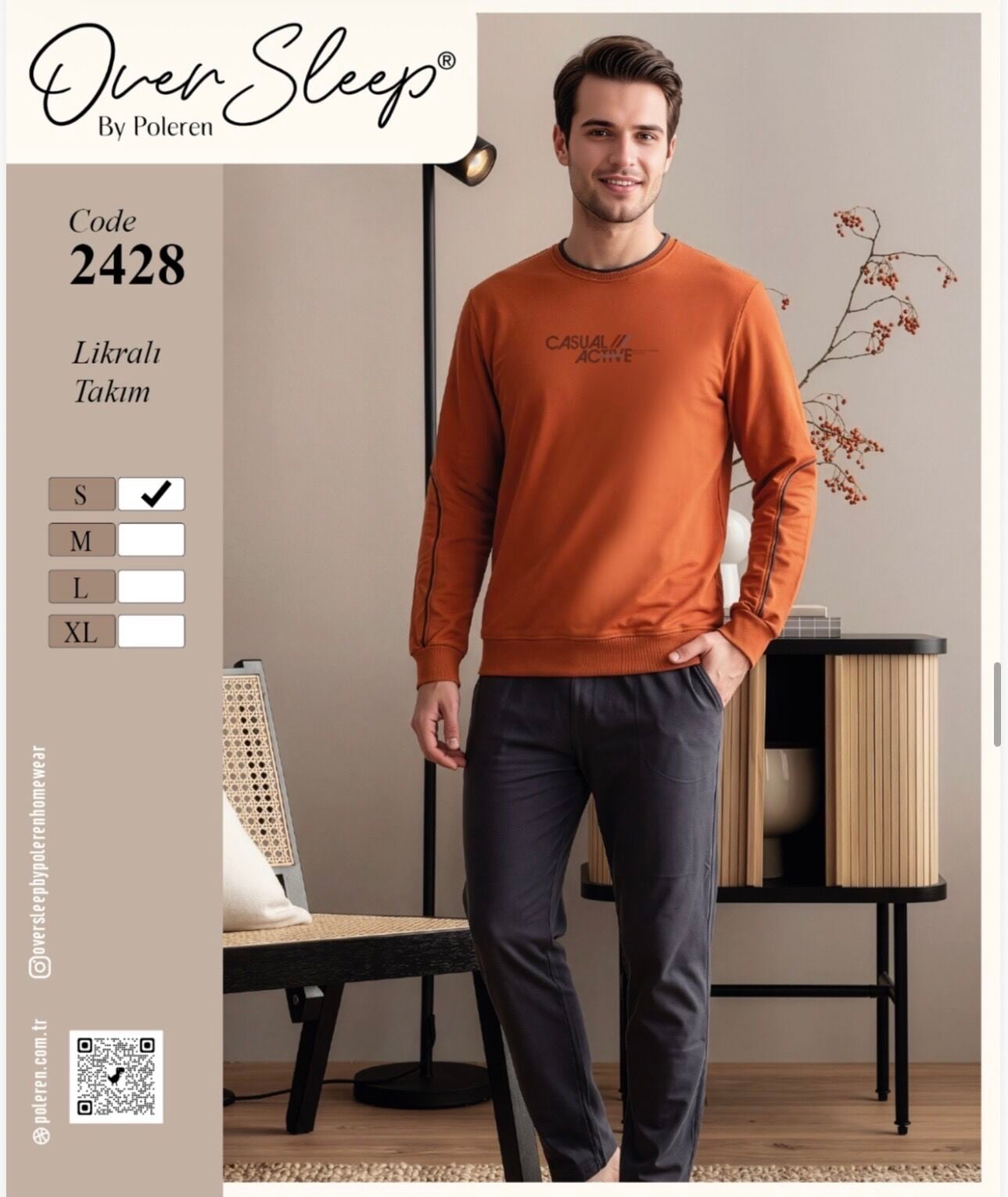OVER SLEEP 2428 ERKEK LYC SÜPREM  PİJAMA TAKIM