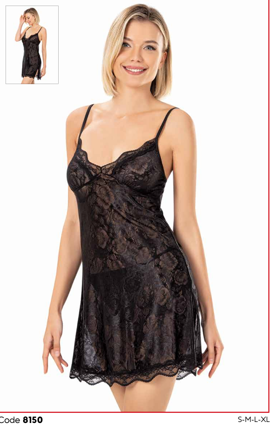 PRİMODA 8150 SATEN KISA GECELİK