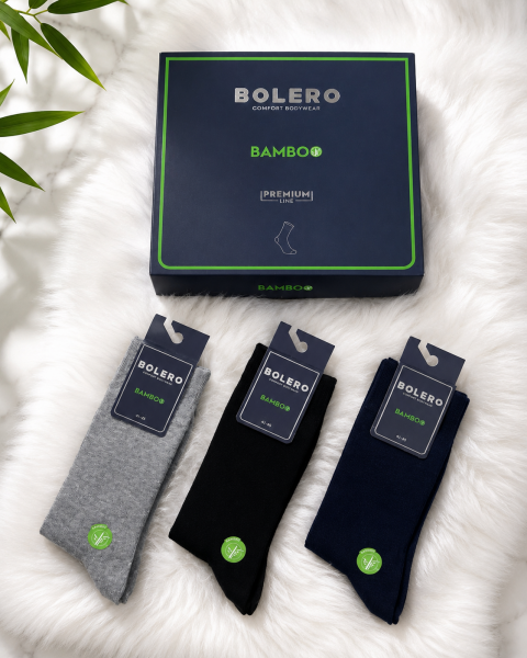 BOLERO E70 ERKEK PREMİUM DİKİŞSİZ BAMBU ÇORAP
