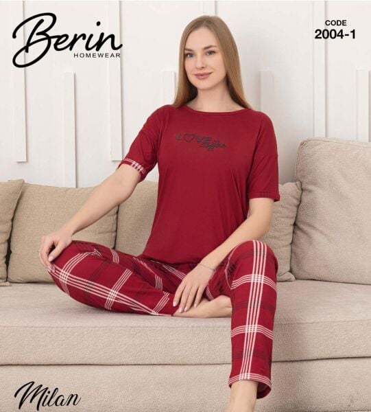 BERİN 2004-1 MİLAN KISA KOL PİJAMA TAKIM