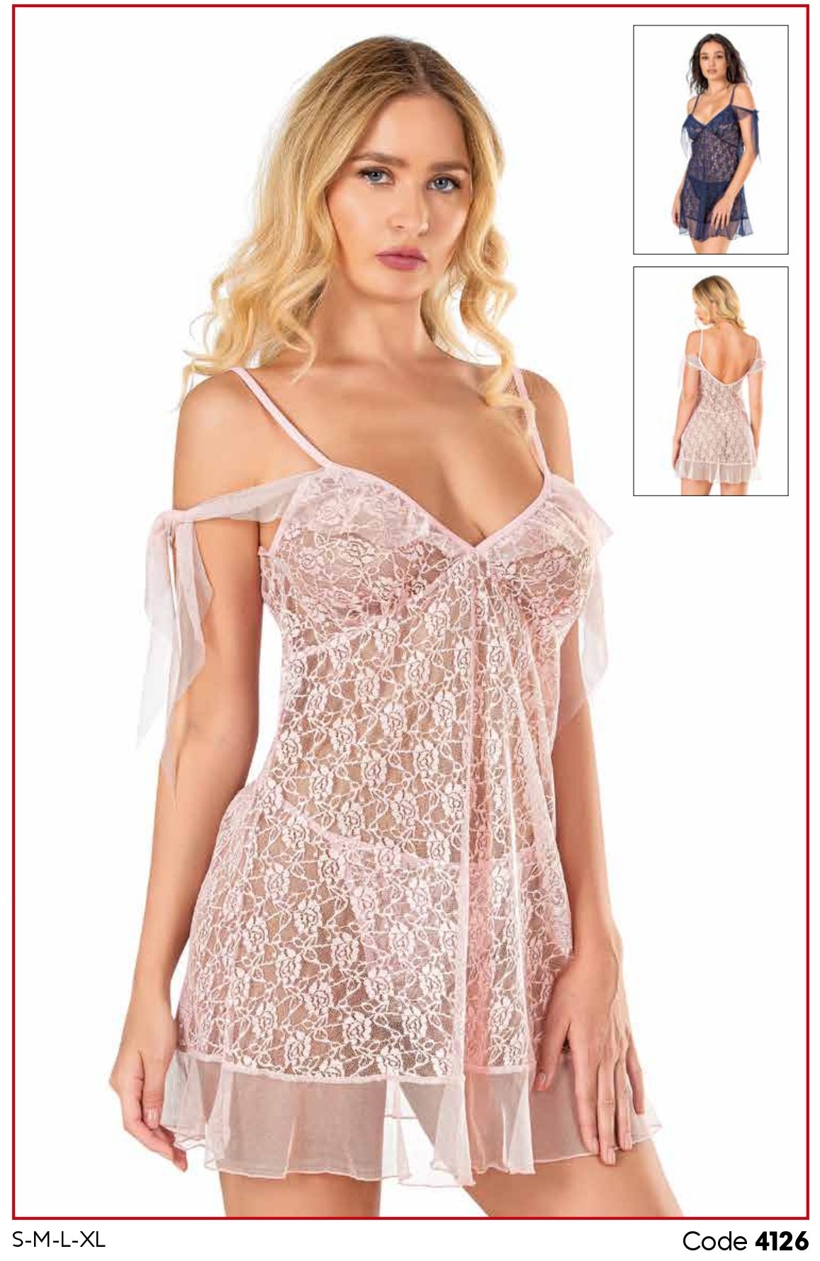 PRİMODA 4126 KISA TÜL GECELİK