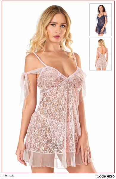 PRİMODA 4126 KISA TÜL GECELİK