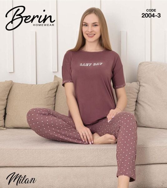 BERİN 2004-3 MİLAN KISA KOL PİJAMA TAKIM