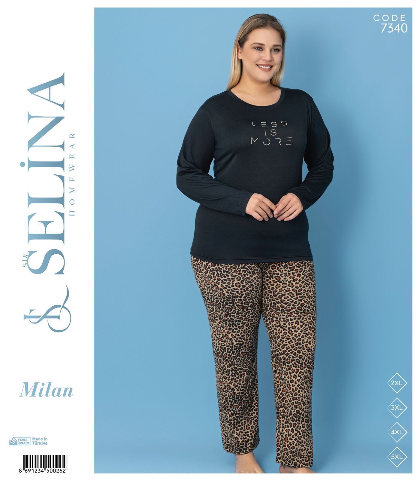 SELİNA 7340 MİLAN BATTAL PİJAMA TAKIM