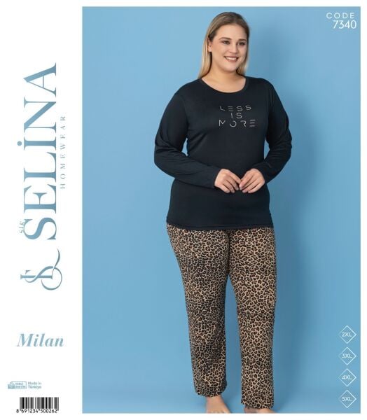 SELİNA 7340 MİLAN BATTAL PİJAMA TAKIM