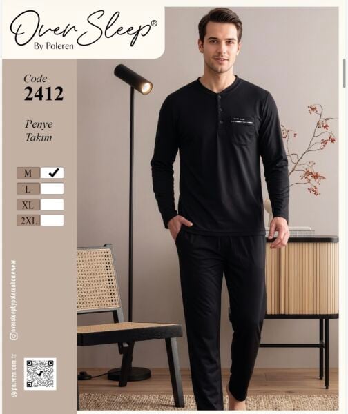 OVER SLEEP 2412 ERKEK SÜPREM PİJAMA TAKIM
