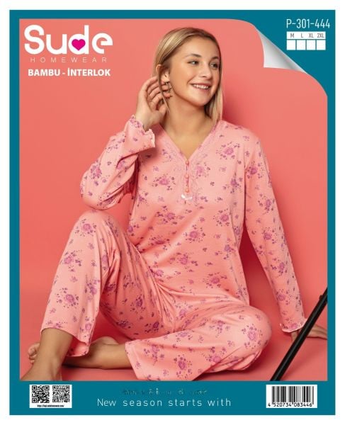 SUDE P-301-444 BAYAN BAMBU İNTERLOK TAKIM