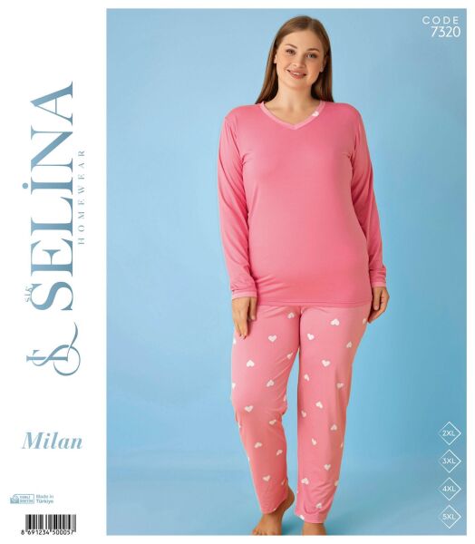 SELİNA 7320 MİLAN BATTAL PİJAMA TAKIM