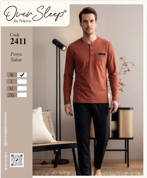 OVER SLEEP 2411 ERKEK SÜPREM PİJAMA TAKIM