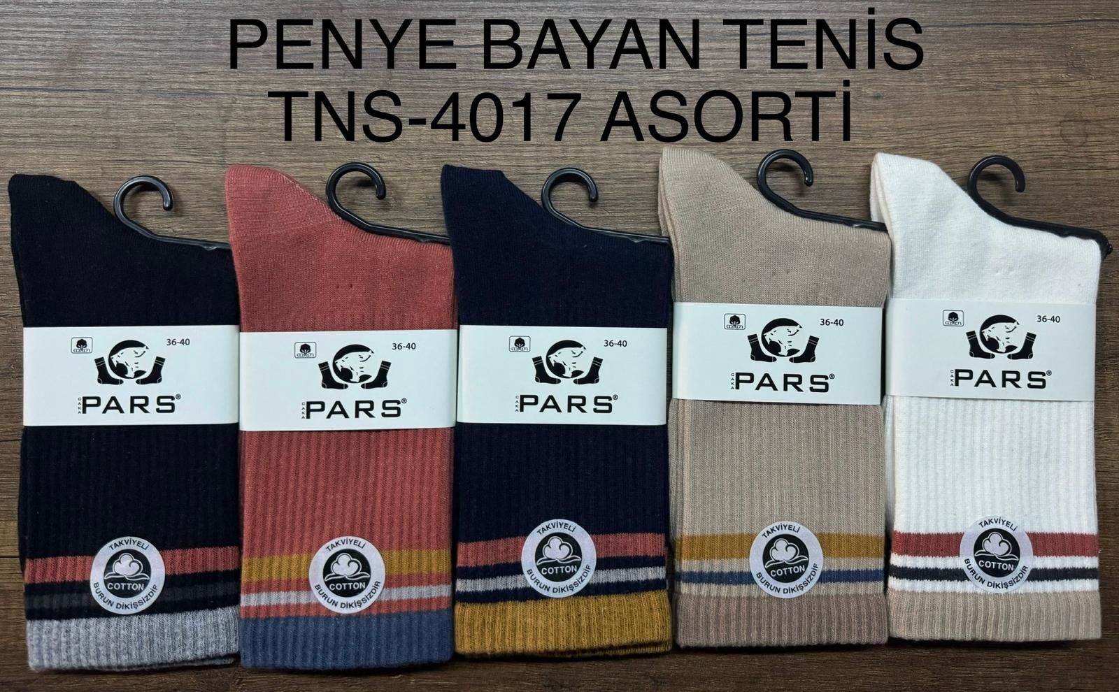 PARS 4017 BAYAN LİKRALI TENİS ÇORAP