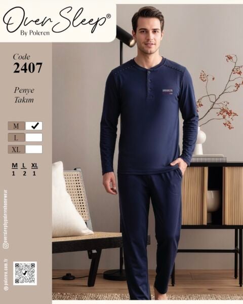 OVER SLEEP 2407 ERKEK SÜPREM PİJAMA TAKIM