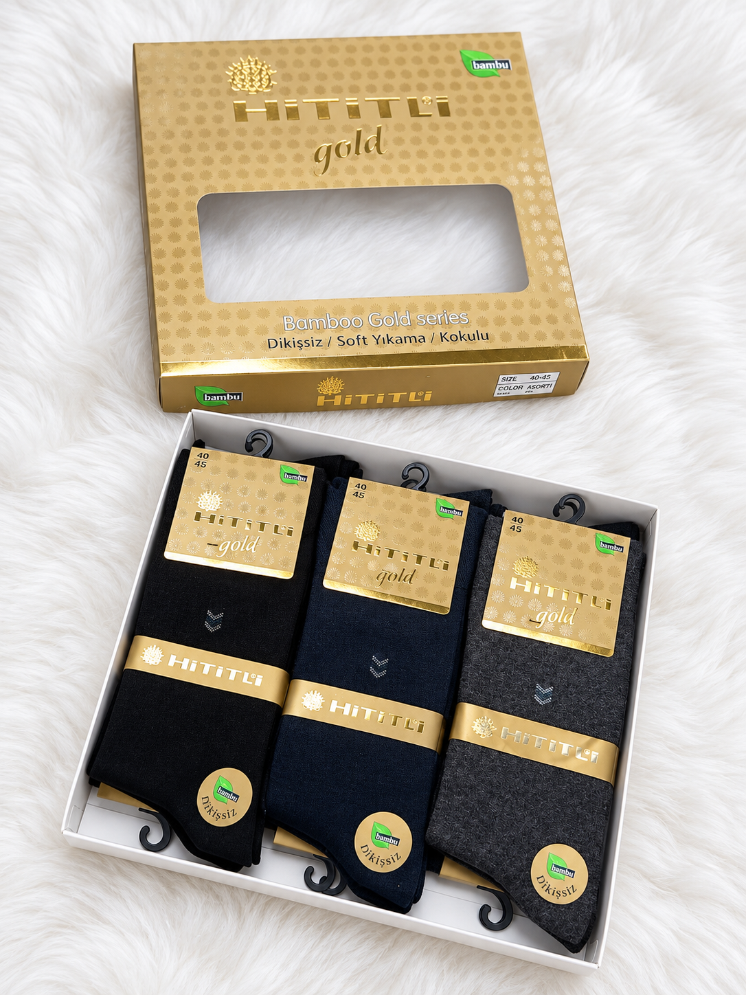 HİTİTLİ GOLD 8472 ERKEK BAMBU ÇORAP