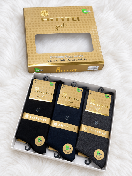 HİTİTLİ GOLD 8472 ERKEK BAMBU ÇORAP