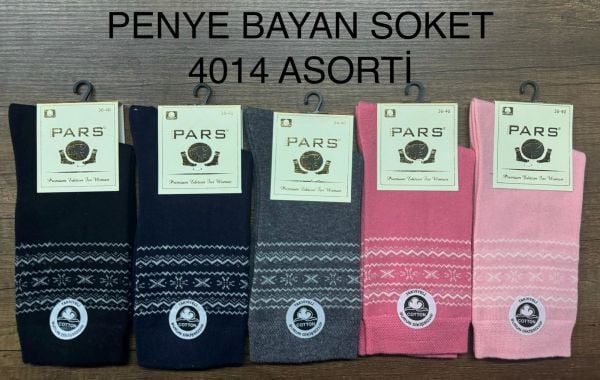 PARS 4014 BAYAN LİKRALI COTTON ÇORAP