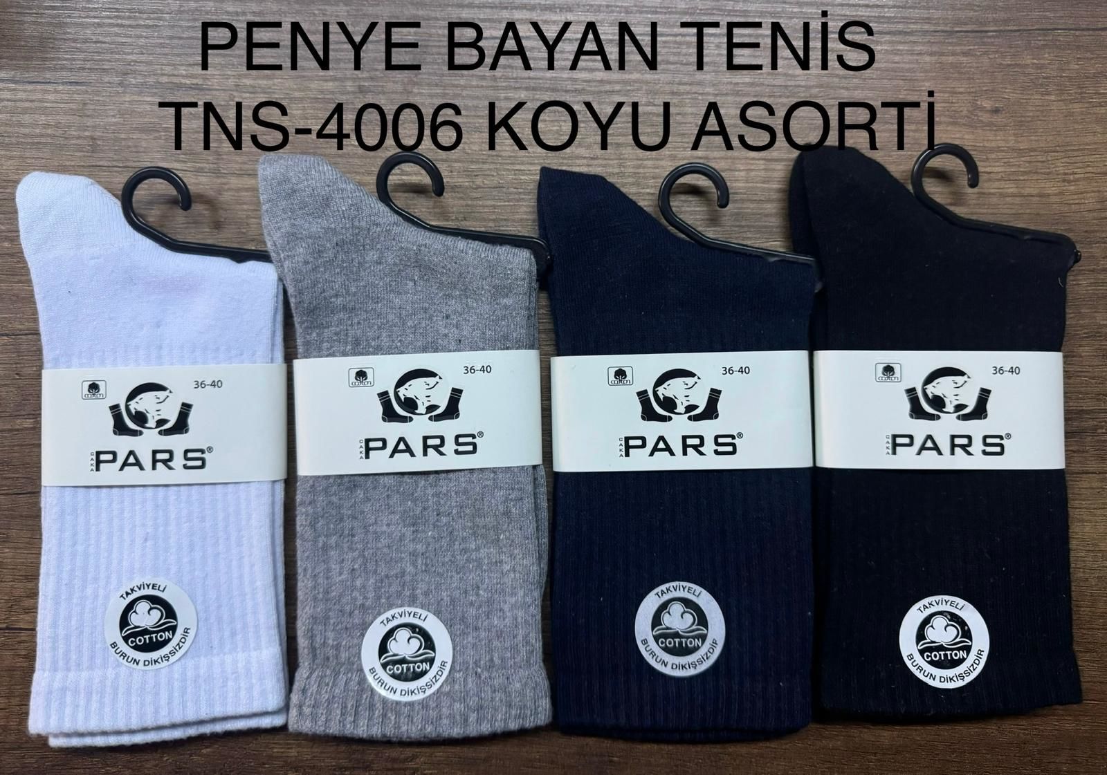 PARS 4006 BAYAN PENYE TENİS ÇORAP