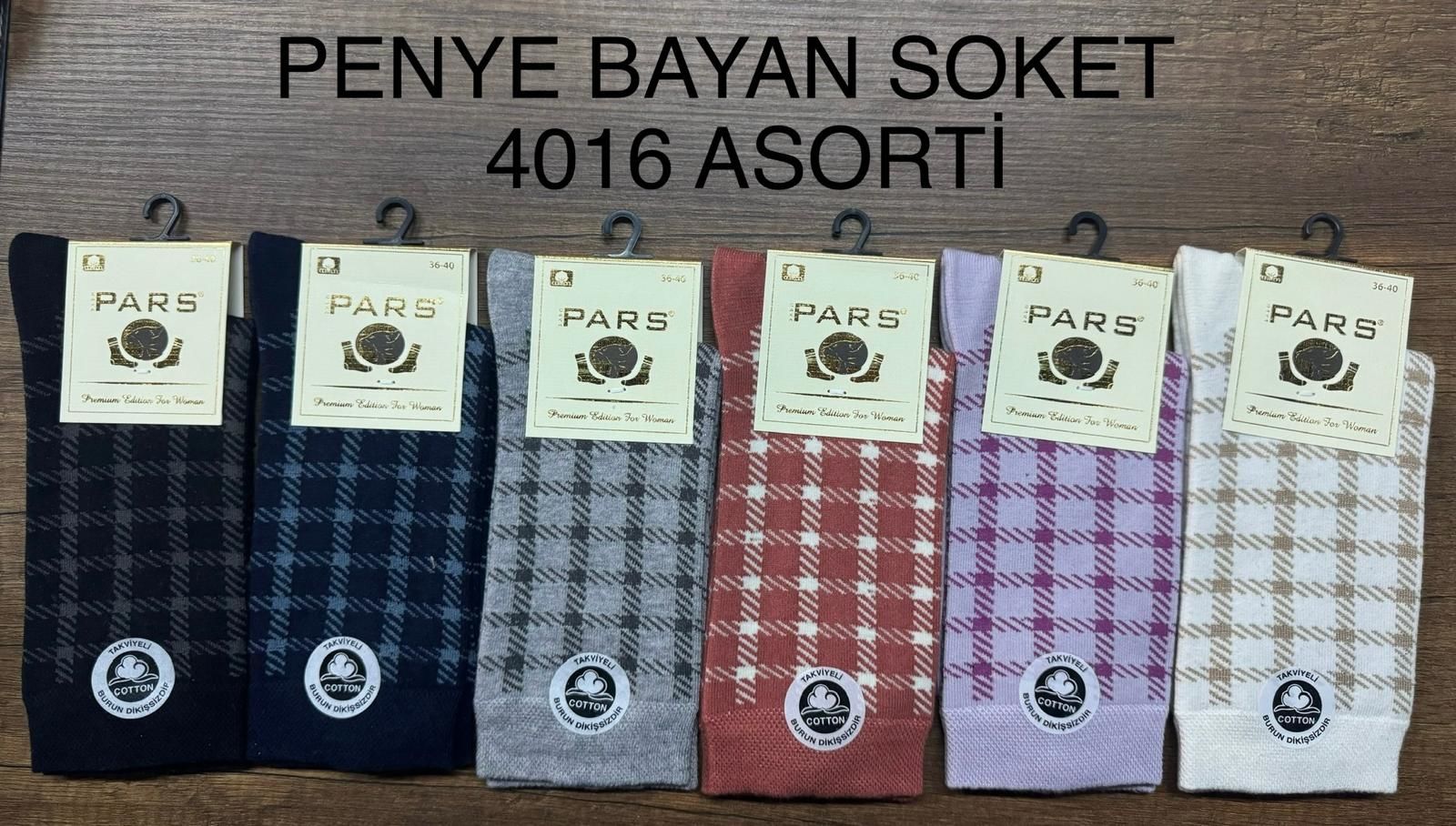 PARS 4016 BAYAN LİKRALI COTTON ÇORAP