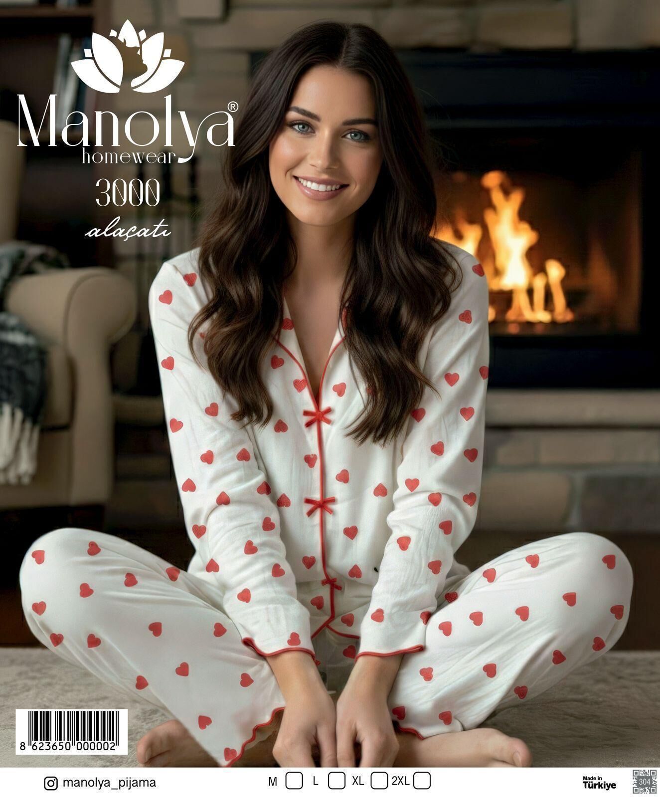 MANOLYA 3000 BAYAN ALAÇATI PİJAMA TAKIM