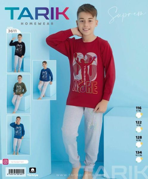 TARIK 3611 ERKEK GARSON 6-10 YAŞ PİJAMA TAKIM