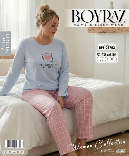 BOYRAZ 01752 SÜPREM PENYE BATTAL PİJAMA TAKIM