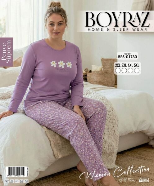 BOYRAZ 01730 SÜPREM PENYE BATTAL PİJAMA TAKIM