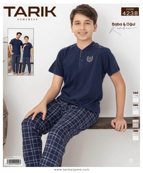 TARIK 4238 ERKEK 11-16 YAŞ PENYE K.KOL PİJAMA TKM