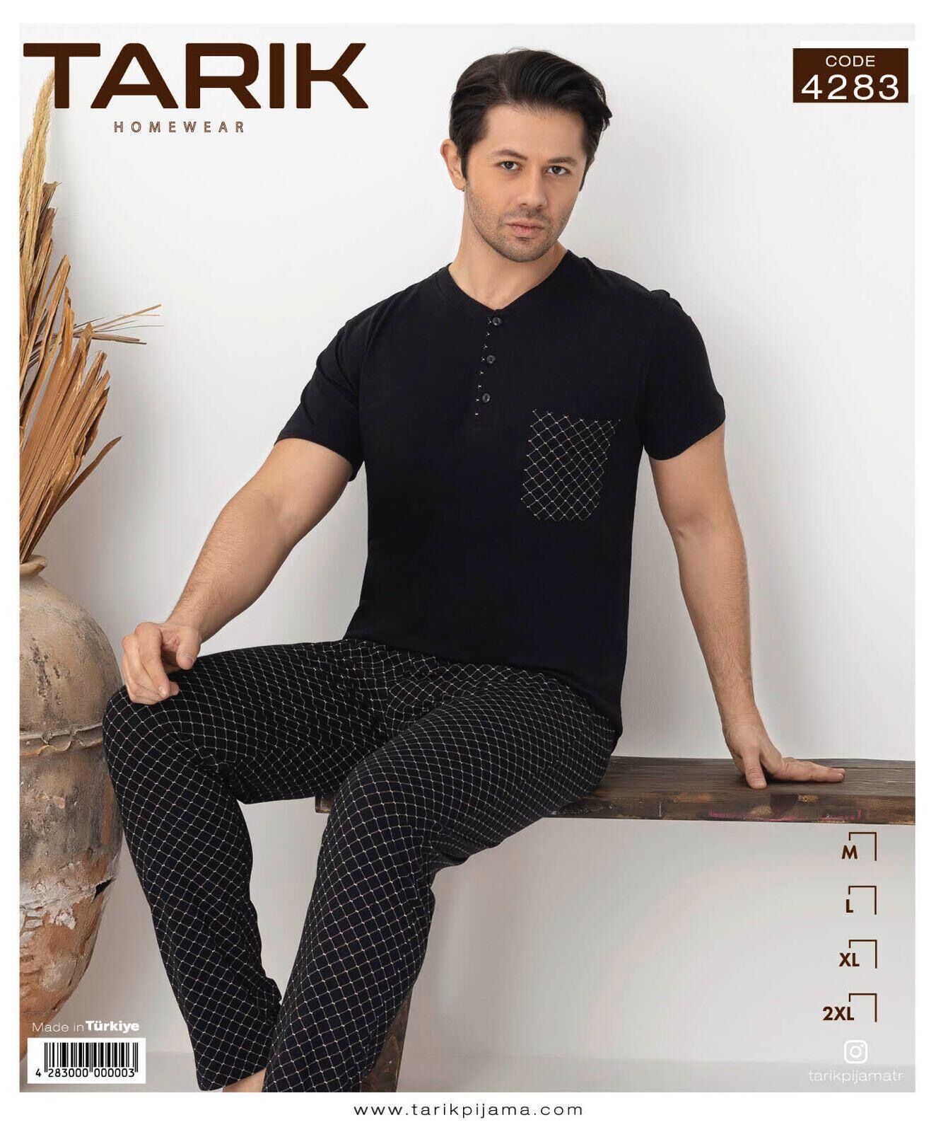 TARIK 4283 ERKEK PENYE KISA KOL PİJAMA TAKIMI