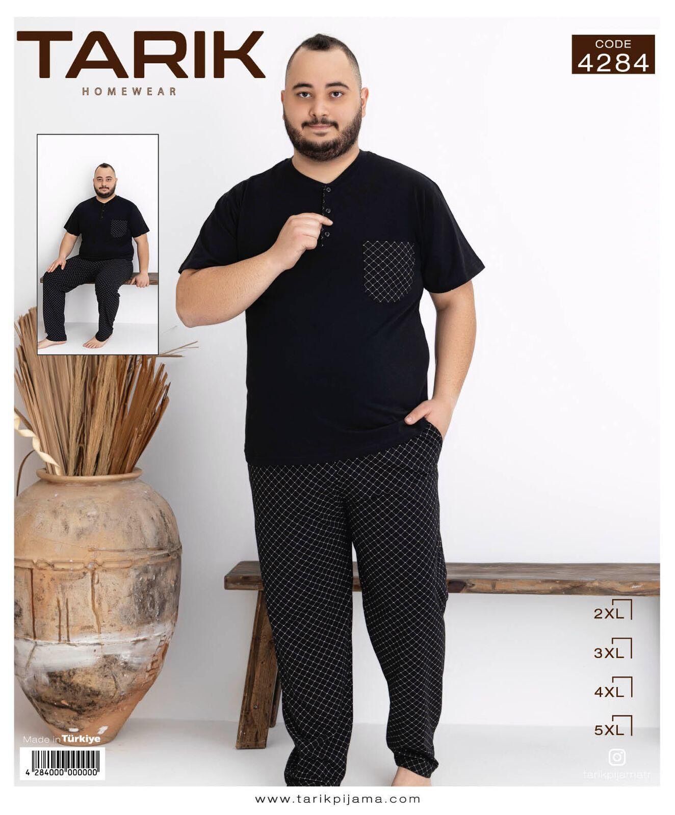 TARIK 4284 ERKEK PENYE BATTAL KISA KOL PİJAMA TKM