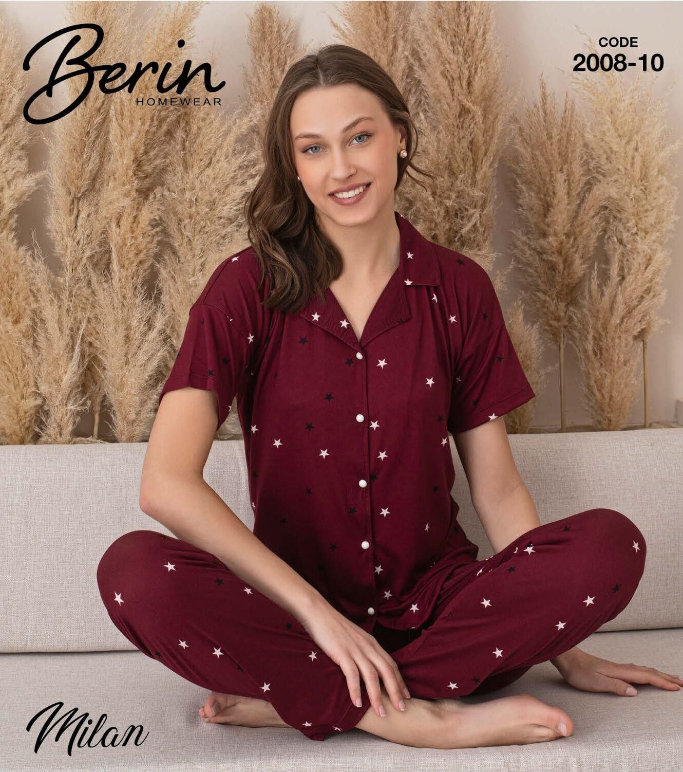 BERİN 2008-10 MİLAN ÖNDEN DÜĞMELİ PİJAMA TAKIM