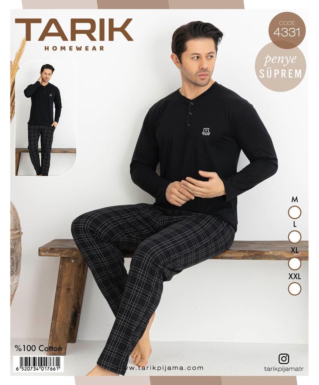 TARIK 4331 ERKEK PENYE PİJAMA TAKIMI