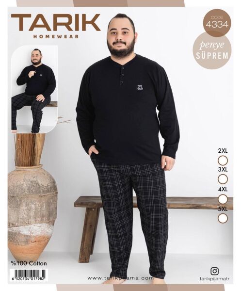 TARIK 4334 ERKEK PENYE BATTAL PİJAMA TAKIMI