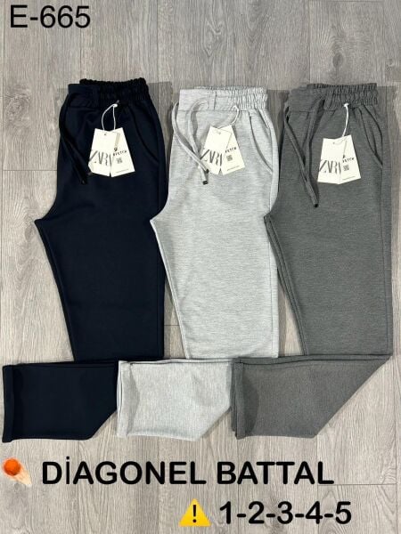 ATR E-665 ERKEK DİEGONEL JUMBO JAGGER EŞOFMAN ALT