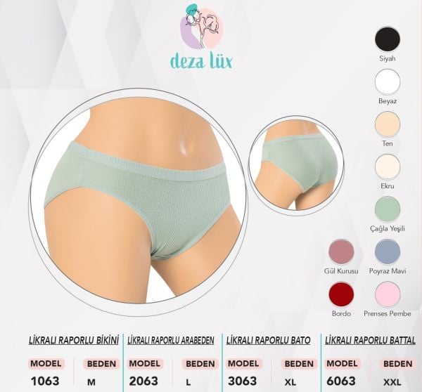 DEZALUX 3063 BAYAN LİKRALI RAPORLU BATO ( XL )