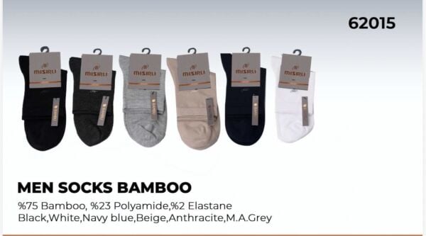 MISIRLI 62015 ERKEK BAMBU DÜZ YARIM KONÇ 41-42