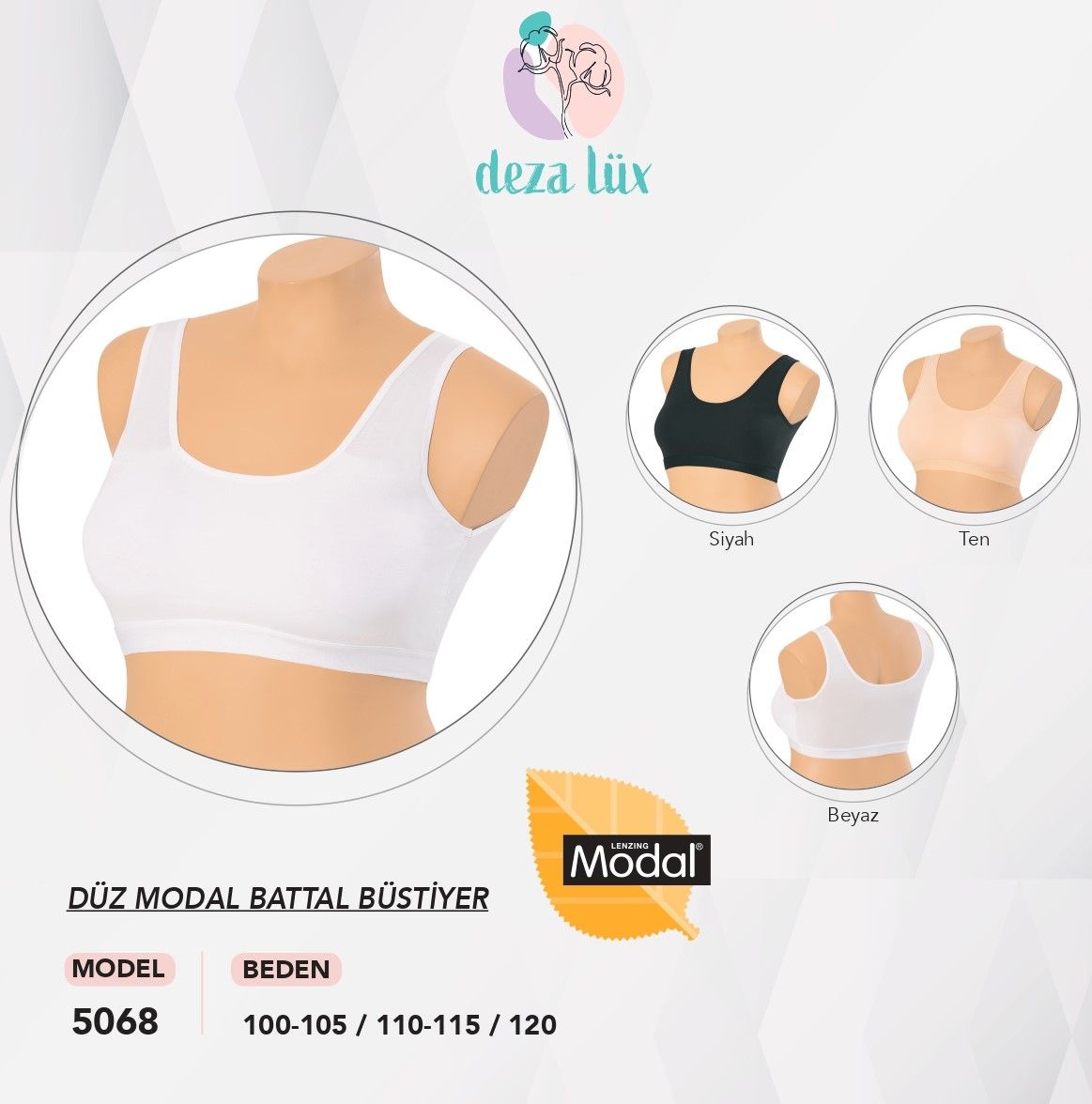 DEZALUX 5068 BAYAN MODAL BATTAL BÜSTİYER