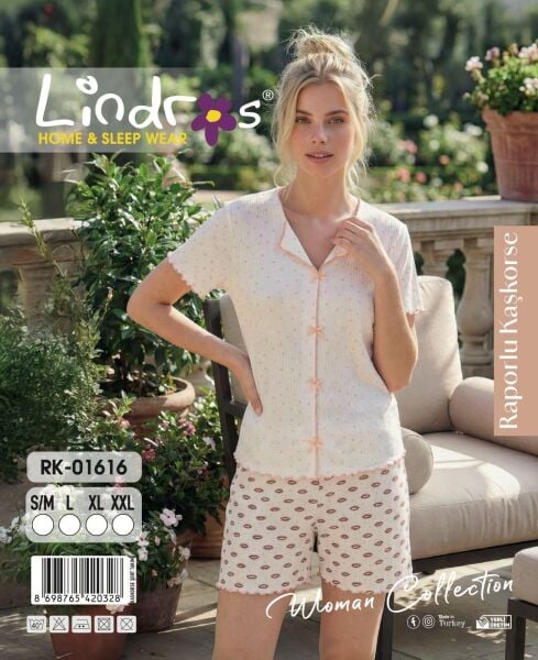 LİNDROS 01616 KAŞKORSE KISA KOL ŞORTLU TAKIM