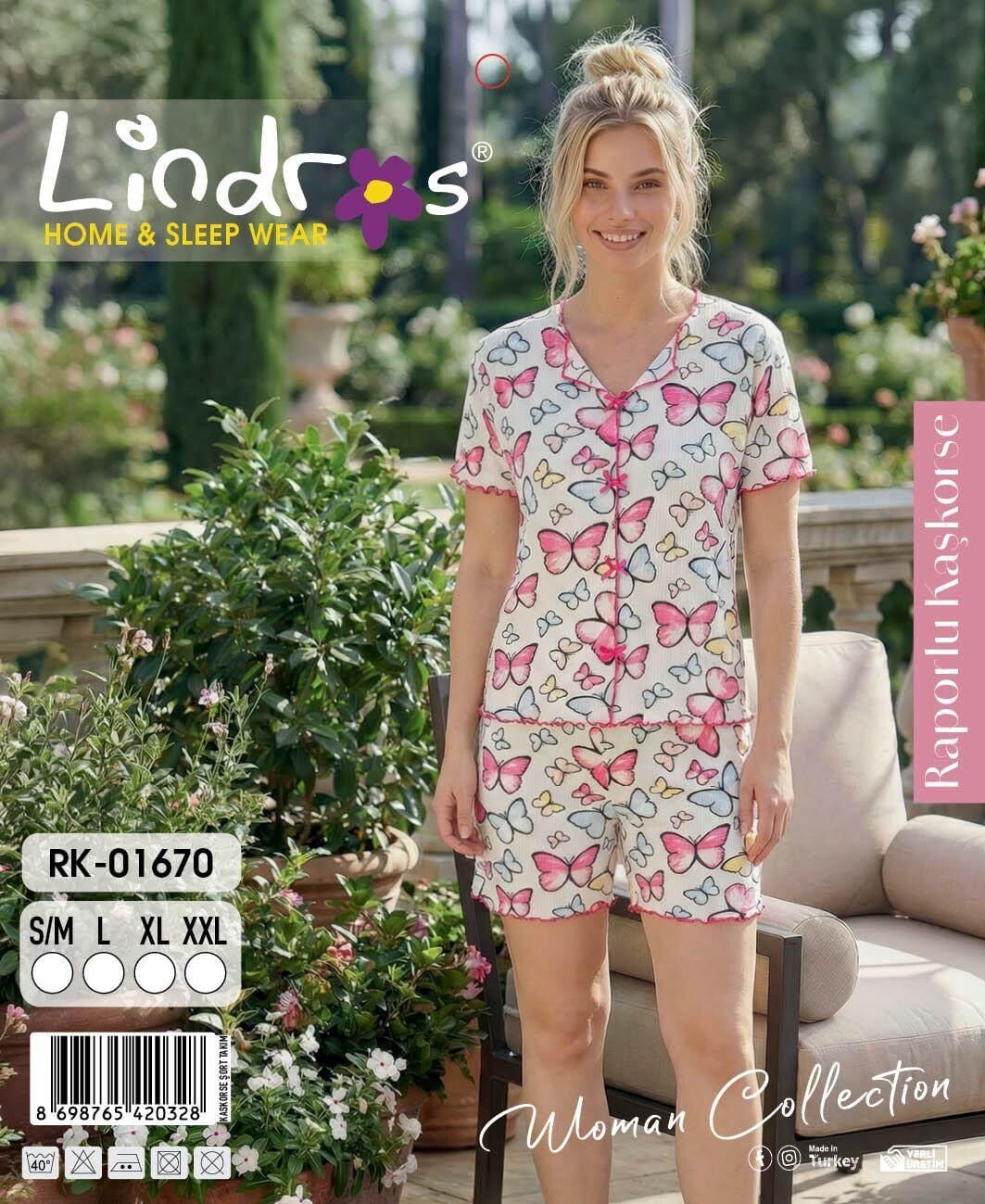 LİNDROS 01670 KAŞKORSE KISA KOL ŞORTLU TAKIM