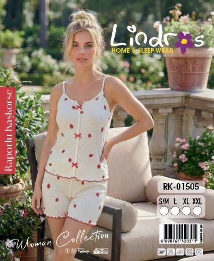 LİNDROS 01505 KAŞKORSE İP ASKILI ŞORTLU TAKIM