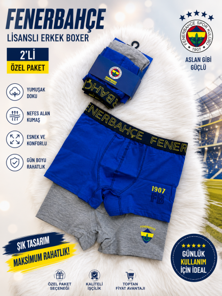 ÇİMPA FB23077 FENERBAHÇE YETİŞKİN 2 Lİ BOXER