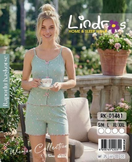 LİNDROS 01481 KAŞKORSE İP ASKILI ŞORTLU TAKIM