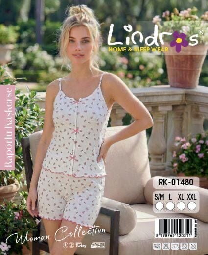 LİNDROS 01480 KAŞKORSE İP ASKILI ŞORTLU TAKIM