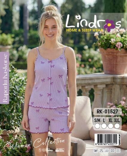 LİNDROS 01527 KAŞKORSE İP ASKILI ŞORTLU TAKIM