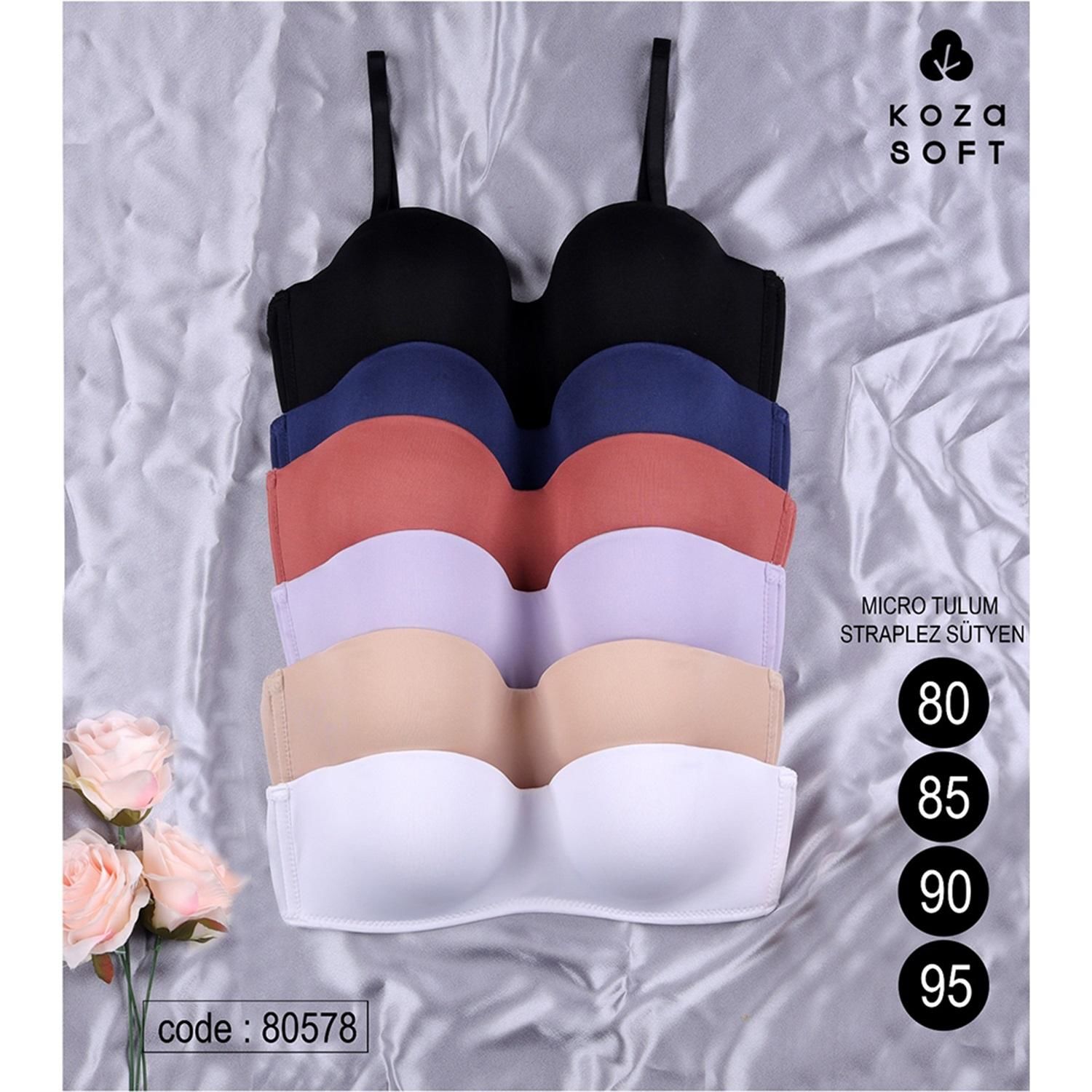 KOZA 80578 DESTEKSİZ MİCRO TULUM STRAPLEZ SÜTYEN