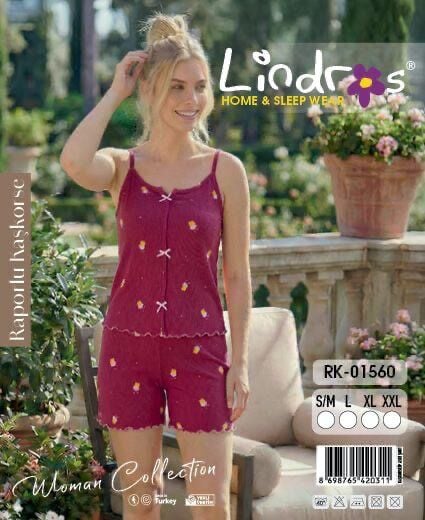 LİNDROS 01560 KAŞKORSE İP ASKILI ŞORTLU TAKIM