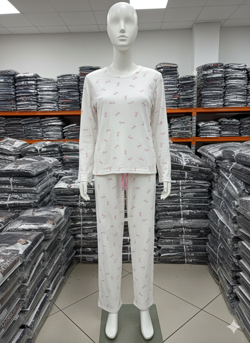 LANA 113-19 BAYAN WAFFLE PİJAMA TAKIM