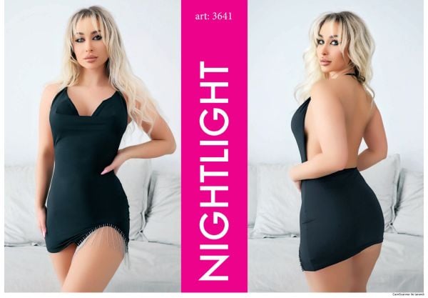 NIGHTLIGHT 3641 FANTAZİ ELBİSE SİYAH