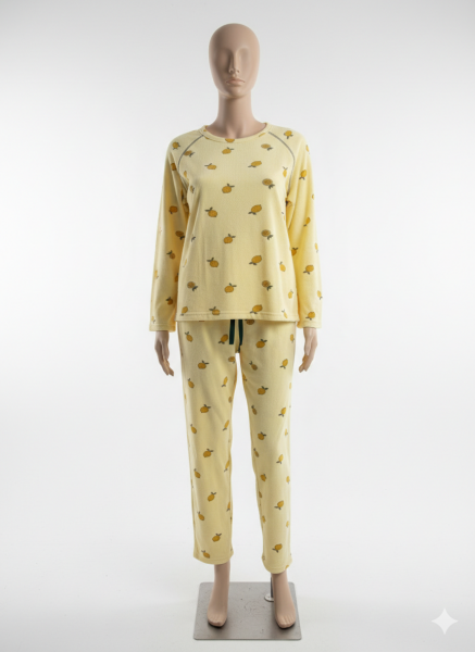 LANA 113-11 BAYAN WAFFLE PİJAMA TAKIM