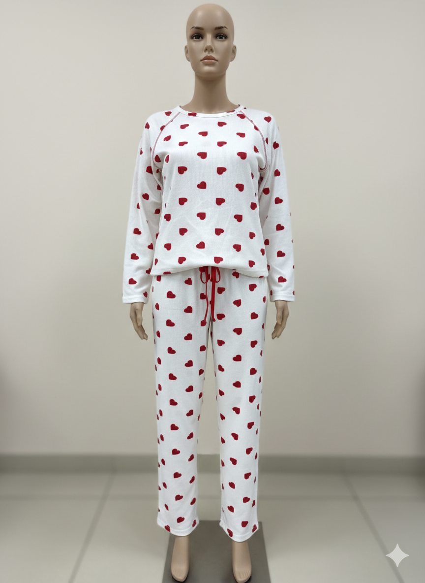 LANA 113-16 BAYAN WAFFLE PİJAMA TAKIM