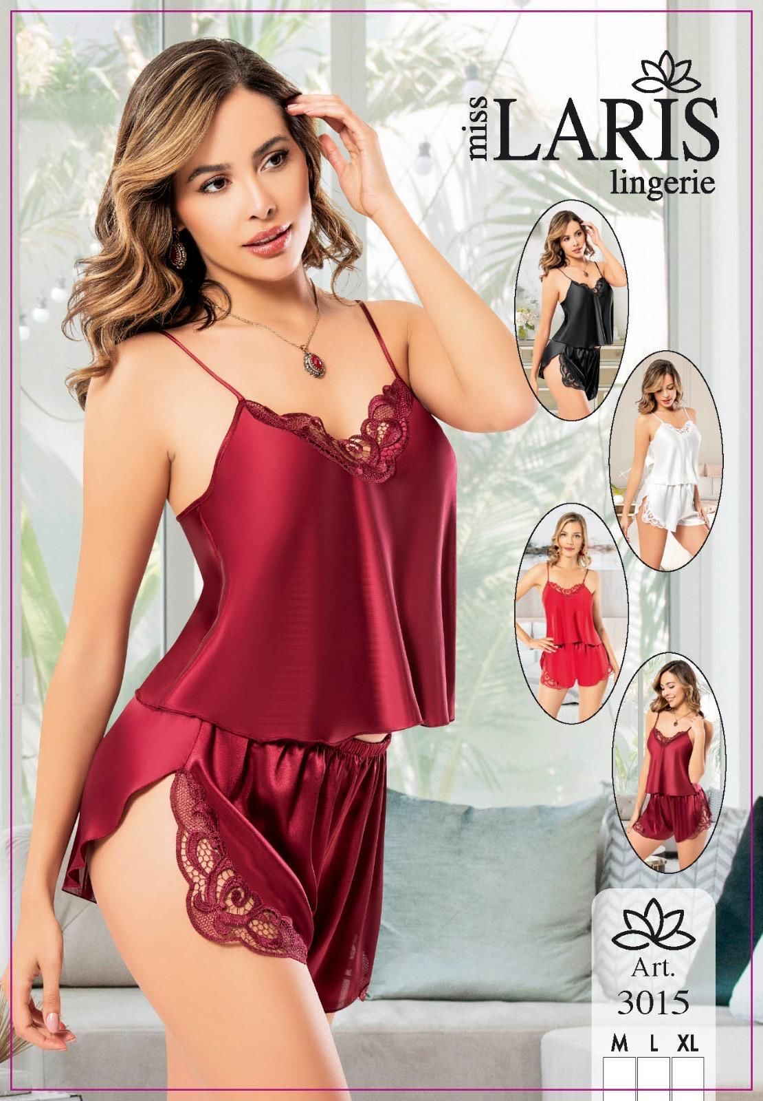 MİSS LARİS 3015 SATEN ŞORT TAKIM